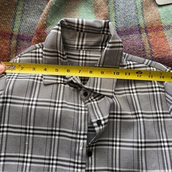 Vintage Black white gray Checked shirt - Picture 12 of 12